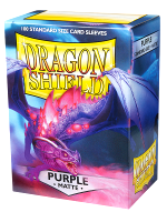 Ochranné obaly na karty Dragon Shield - Standard Sleeves Matte Purple (100 ks)