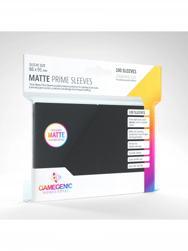 Ochranné obaly na karty Gamegenic - Prime Sleeves Matte Black (100 ks)