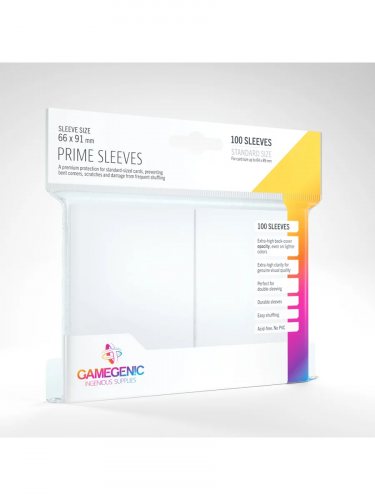 Ochranné obaly na karty Gamegenic - Prime Sleeves White (100 ks)