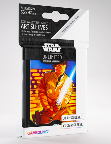 Ochranné obaly na karty Gamegenic - Star Wars: Unlimited Art Sleeves Luke Skywalker (61 ks)