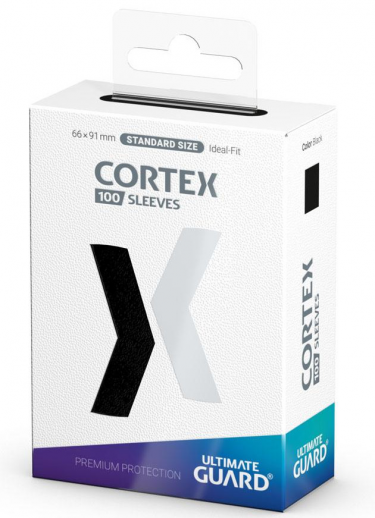 Ochranné obaly na karty Ultimate Guard - Cortex Sleeves Standard Size Black (100 ks)
