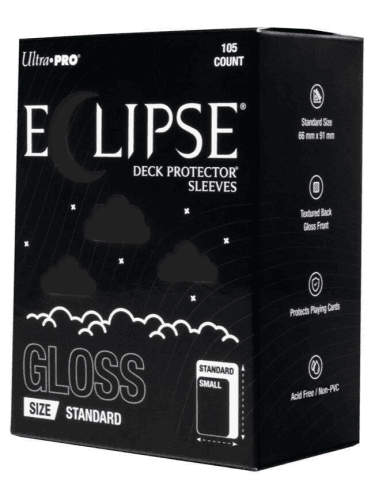 Ochranné obaly na karty Ultra Pro - Eclipse Deck Protector - Jet Black (105 ks)