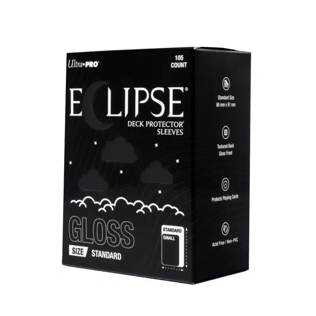 Ochranné obaly na karty Ultra Pro - Eclipse Deck Protector - Jet Black (105 ks)