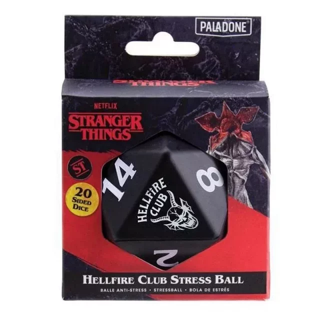 Antistresový míček Stranger Things - Hellfire Club D20