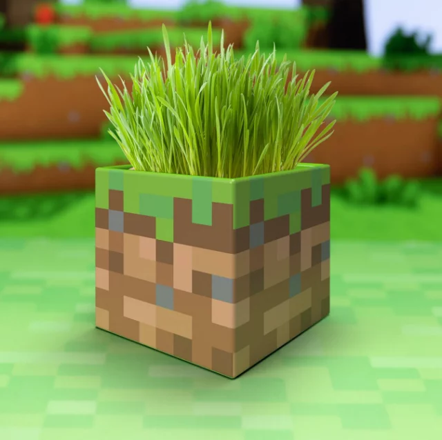 Květináč Minecraft - Grass Block