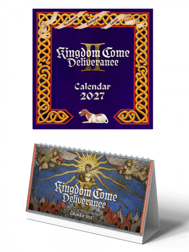 Výhodná sada kalendářů Kingdom Come: Deliverance II 2027 (stolní + nástěnný) ENG