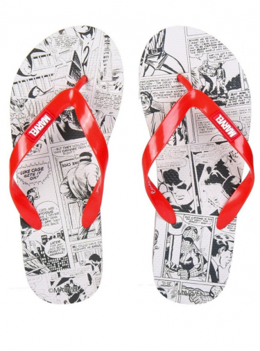 Pantofle Marvel - Comic Print (Flip flops)