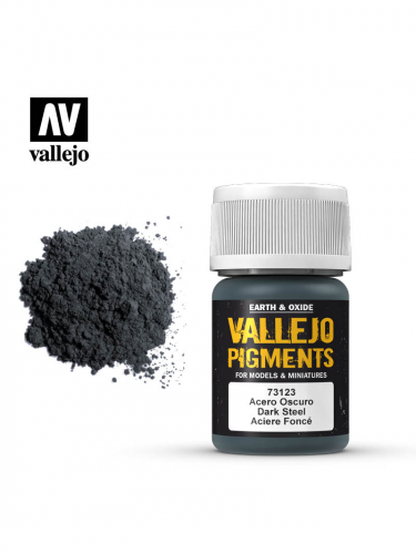 Barevný pigment Dark Steel (Vallejo)