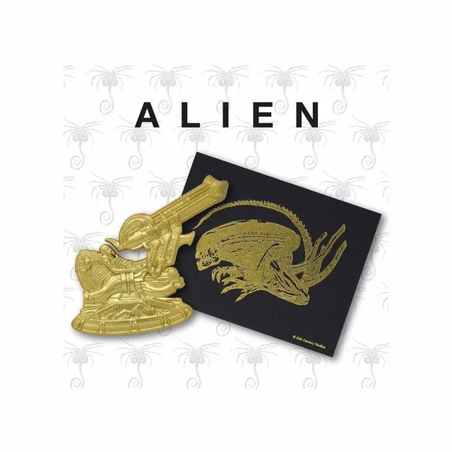 Odznak Alien - Space Jockey XL (pozlacený)