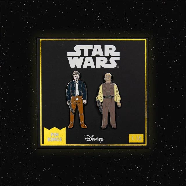 Odznak Star Wars - Han Solo & Lobot (Pin Kings)