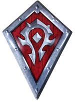 Plechová cedule World of Warcraft - Horde Shield