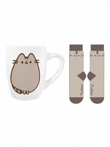 Dárkový set Pusheen - hrnek a dámské ponožky