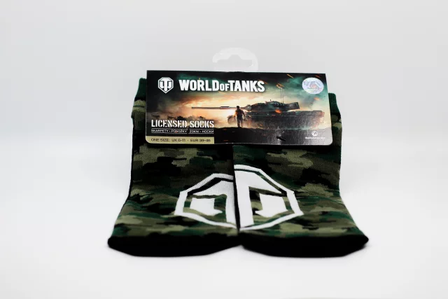 Ponožky World of Tanks - Green Camo Ankle