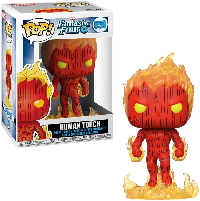 Figurka Fantastic Four - Human Torch (Funko POP! Marvel 559)