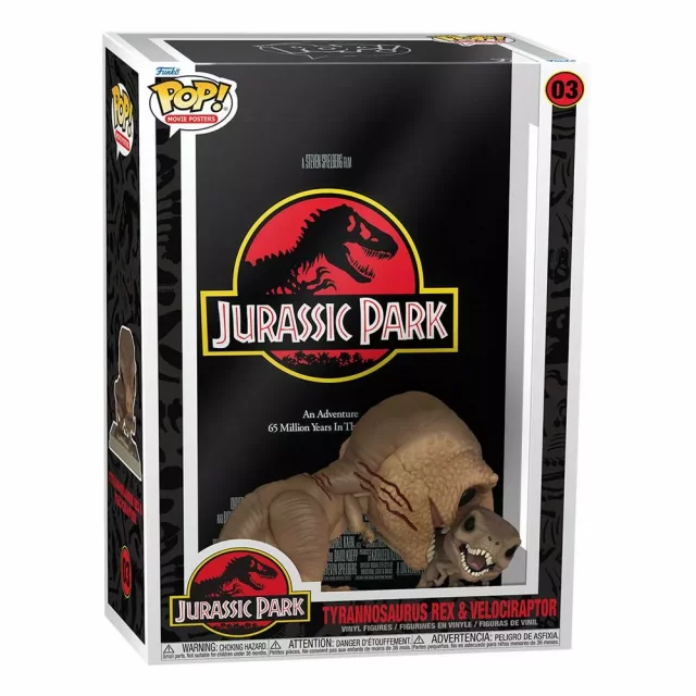 Figurka Jurassic Park - Tyrannosaurus Rex & Velociraptor (Funko POP! Movie Posters 03)