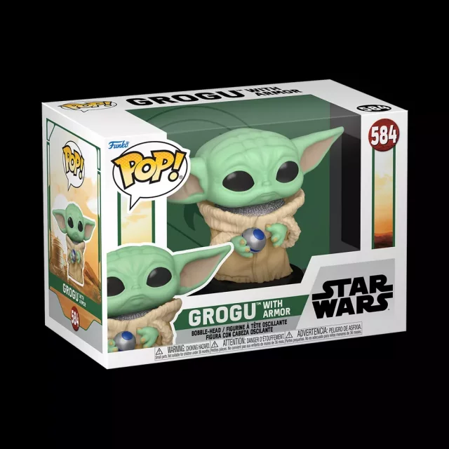 Figurka Star Wars: The Book of Boba Fett - Grogu with Armor (Funko POP! Star Wars 584)