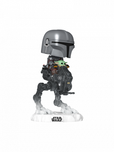 Figurka Star Wars - The Mandalorian with Grogu in Imperial Remnant AT-RT (Funko POP! Rides 837)