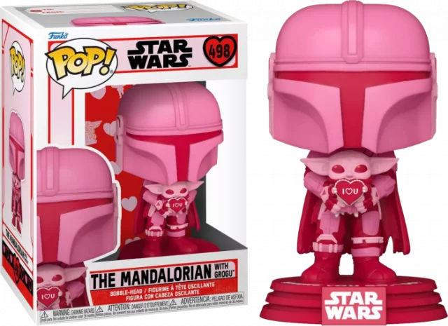 Figurka Star Wars - The Mandalorian with Grogu Valentine (Funko POP! Star Wars 498)