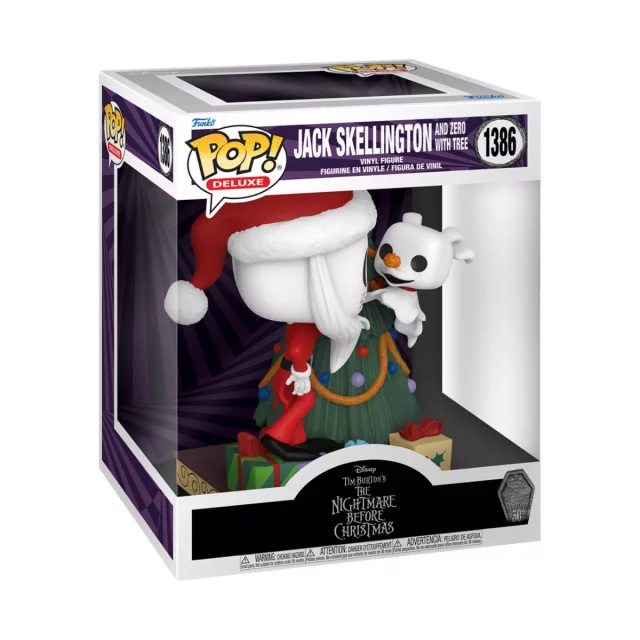 Figurka The Nightmare Before Christmas - Jack Skellington and Zero with Tree (Funko POP! Deluxe 1386)