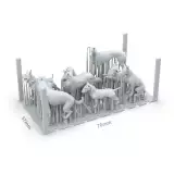 Modelářský doplněk AK Basing Bits - Psi - AK-Interactive