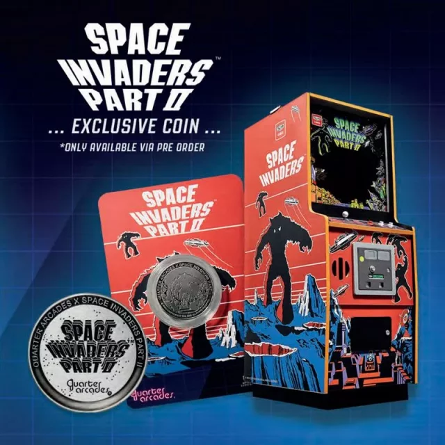 Automat Space Invaders - Space Invaders Part II Arcade Cabinet + mince