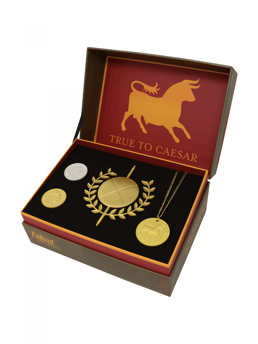 Sběratelská sada Fallout New Vegas - Caesar's Favours Set (mince, pří