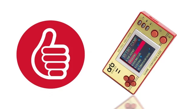 Orb - Retro Mini Handheld Games Console (150-in-1 Games) - ThumbsUp!
