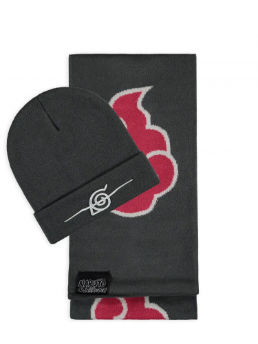 Čepice se šálou Naruto - Akatsuki