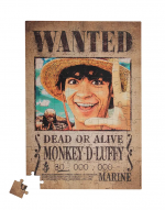 Magnetické Puzzle One Piece - Luffy Wanted Poster