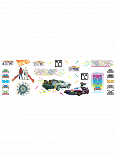 Samolepky na zeď Back to the Future - Wall Decal Set