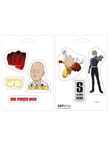 Samolepky One Punch Man - Saitama and Icons