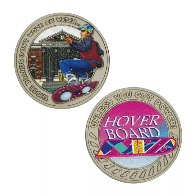 Sběratelská mince Back to the Future - Hoverboard Coin - Replika