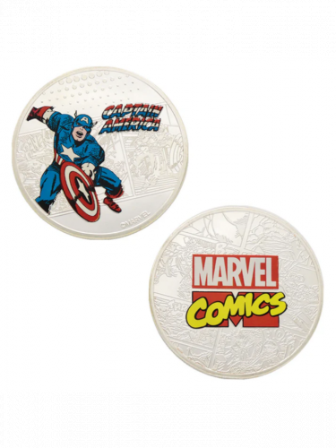 Sběratelská mince Marvel - Captain America Limited Edition