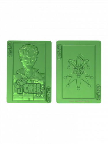 Sběratelská plaketka DC Comics - Joker Playing Card