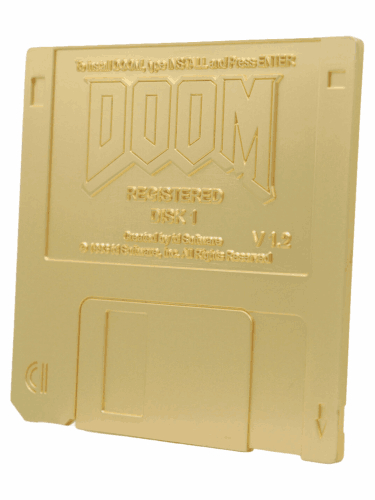 Sběratelská replika Doom - Commemorative Floppy Disk Limited Edition