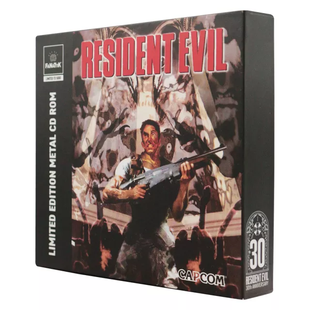Sběratelská replika Resident Evil - Metal CD-ROM Limited Edition - plaketka