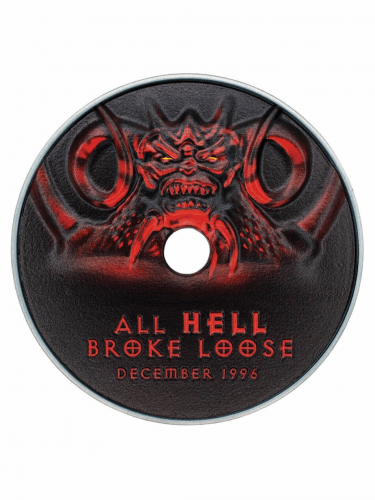 Kovová replika CD-ROM Diablo - All Hell Broke Loose (30th Anniversary)