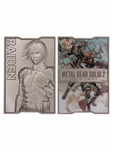 Sběratelská plaketka Metal Gear Solid 2 - Raiden Limited Edition