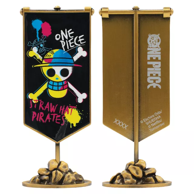 Sběratelská stolní vlajka One Piece - Straw Hat Pirates Limited Edition - Kusově limitováno