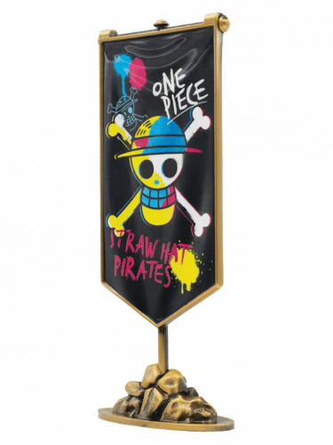 Sběratelská stolní vlajka One Piece - Straw Hat Pirates Limited Edition