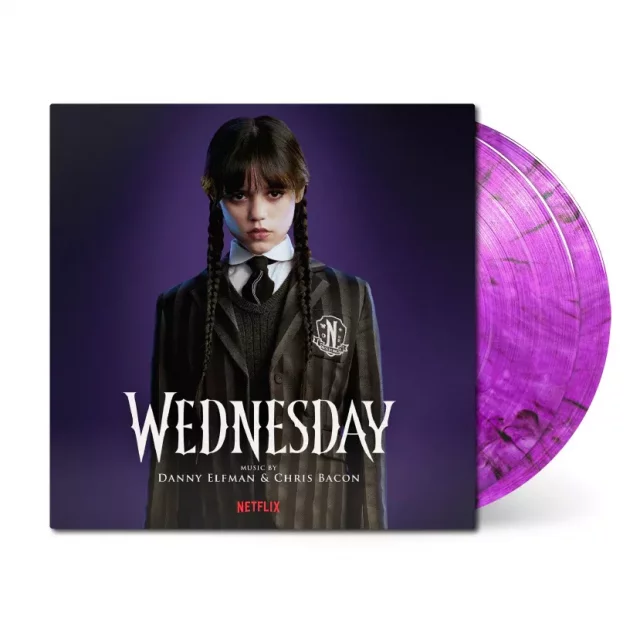 Oficiální soundtrack Wednesday na 2x LP (poškozený obal)