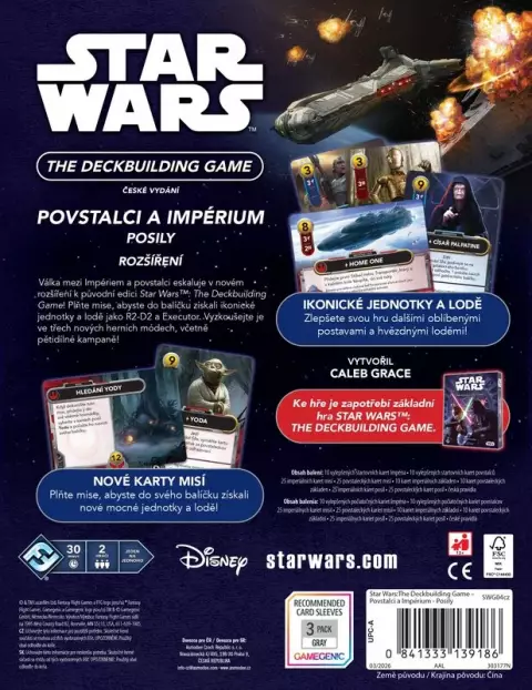 Karetní hra Star Wars: The Deckbuilding Game - Povstalci a Impérium: Posily (rozšíření) - Desková hra