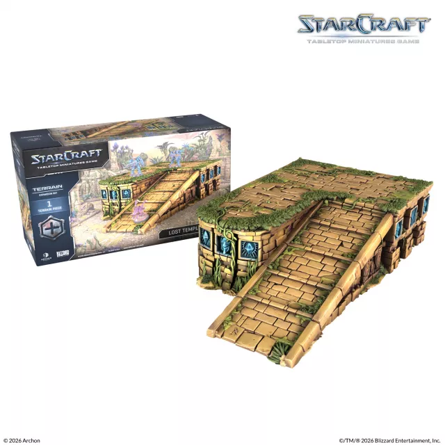 Figurková hra StarCraft - Tabletop Miniature Game - Lost Temple Ramp - Terrain Expansion Set (1 figurka) - Desková hra