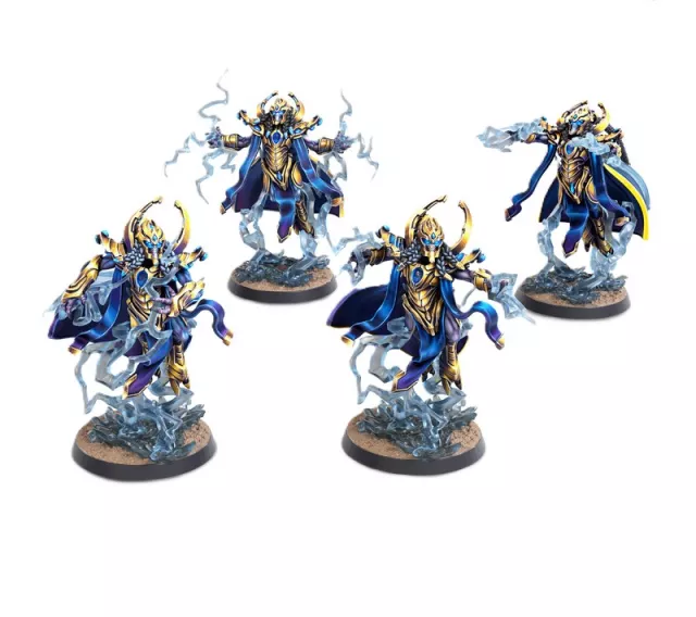 Figurková hra StarCraft - Tabletop Miniature Game - Protoss - High Templar (4 figurky) - Figurková hra (wargaming)