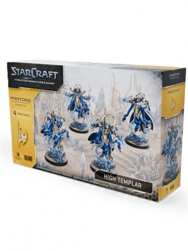 Figurková hra StarCraft - Tabletop Miniature Game - Protoss - High Templar (4 figurky)