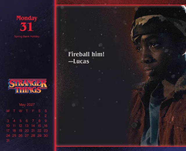 Kalendář Stranger Things 2027 (stolní)