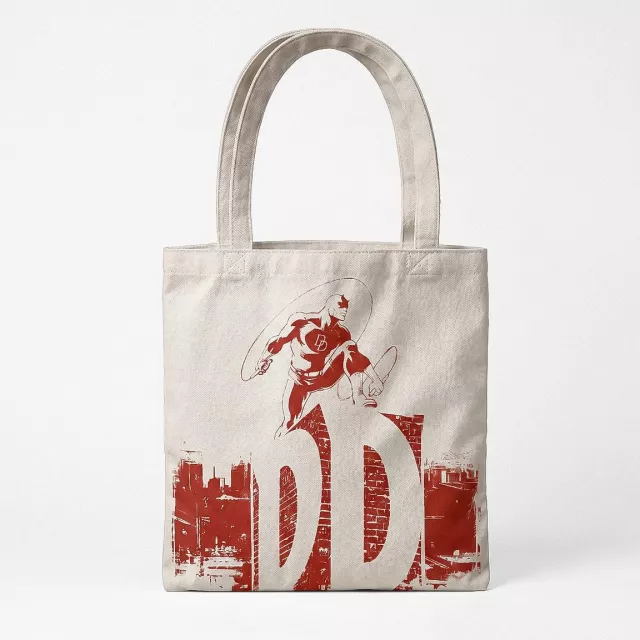 Taška Marvel - Daredevil White (plátěná) - Plážová taška