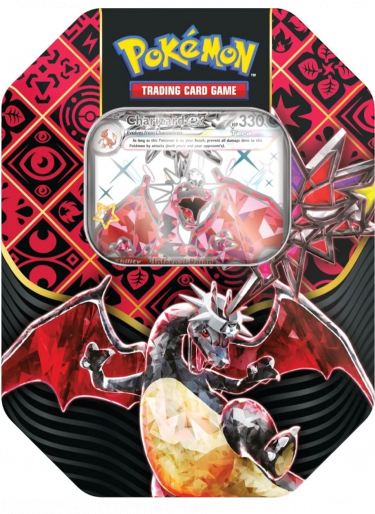 Karetní hra Pokémon TCG: Scarlet & Violet Paldean Fates Tin - Tera Charizard ex