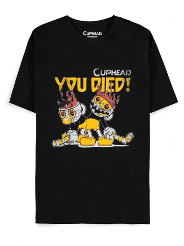 Tričko Cuphead - You Died Cuphead