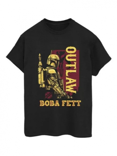 Tričko Star Wars - Boba Fett Distressed Outlaw